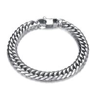 Titanium teräksen rannerenkaan, Titanium Steel, Unisex & erikokoisia valinnalle, alkuperäinen väri, Myymät PC