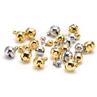 304 Stainless Steel Bell Charm Round Galvanic plating polished & DIY Sold By PC