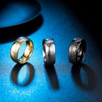 Volfrám acél Finger Ring, divat ékszerek & különböző méretű a választás & az ember, több színt a választás, 8mm, Által értékesített PC