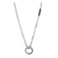 Stainless Steel smycken halsband, med 1.96inch extender kedja, Donut, mode smycken & Unisex & ihålig, ursprungliga färgen, Längd Ca 19.6 inch, Säljs av PC