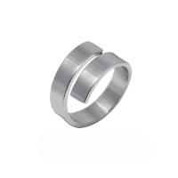 Bague en acier inoxydable, unisexe & normes différentes pour le choix, protéger l'environnement, sans nickel, plomb et cadmium, 5mm, Taille:6-10, Vendu par PC