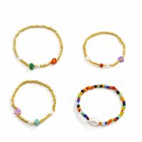 Seedbead Pulsera, con turquesa & Perlas plásticas, 4 piezas & Joyería & para mujer, longitud aproximado 7 Inch, Vendido por Set