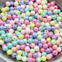 Acrylic Jewelry Beads Round DIY mixed colors Sold By Bag