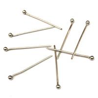 304 acciaio inox Palla testa Pin, argento, Venduto da PC