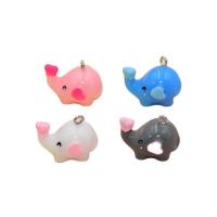 Resina-Pendant, resina, with ferro, Elefante, placcato color argento, DIY, nessuno, 23x15x14mm, 100PC/borsa, Venduto da borsa