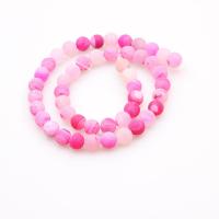 Laugh Rift Agate Perla, Krug, uglađen, možete DIY & različite veličine za izbor, roze, Prodano Per Približno 14.96 inčni Strand