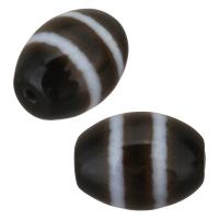 Perles agate dzi tibétaine naturelle, agate Tibétaine, bijoux bouddhiste, 10x12mm, Vendu par PC