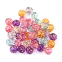 Perline acriliche Jewelry, acrilico, Cerchio, stampa, DIY, colori misti, 9.80mm, 100PC/borsa, Venduto da borsa