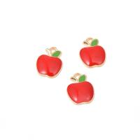 Zinc Alloy Enamel Pendants Apple mixed colors Sold By PC