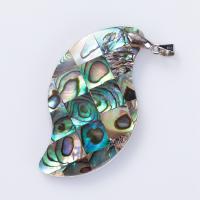 Prirodni Abalone Shell Privjesci, s Cink Alloy, miješana boja, 10-50mm, Prodano By PC