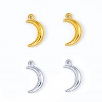 Stainless Steel Pendants 304 Stainless Steel Moon Vacuum Ion Plating fashion jewelry & DIY Sold By Bag