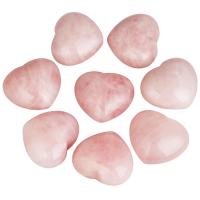 Rose Quartz Craft Decoration Heart Sold By PC