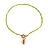 Seed verre collier de perles, Seedbead, avec alliage de zinc, coquille, bijoux de mode & pour femme, plus de couleurs à choisir, Longueur Environ 15.7 pouce, Vendu par PC