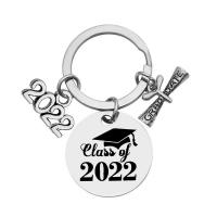 Z nerezové oceli Key zavírací, 304 Stainless Steel, Kolo, unisex & různé velikosti pro výběr, Původní barva, Prodáno By PC