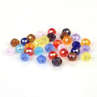 Rondelle kristal kralen, Abacus, DIY & gefacetteerde, meer kleuren voor de keuze, 6mm, Ca 10Strand/Bag, Verkocht door Bag