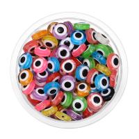 Resin Evil Eye Beads Flat Round epoxy gel DIY Approx Sold By Bag