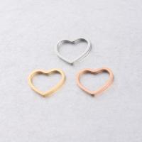 Stainless Steel Heart Pendants 304 Stainless Steel Vacuum Ion Plating fashion jewelry & polished & DIY & Unisex Sold By PC