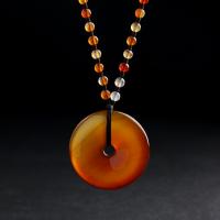 Carnelian Geansaí Necklace, jewelry faisin & unisex, 30-40mm, Díolta Per Thart 23.62 Inse Snáithe