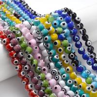 Evil Eye Lampwork Beads DIY 8mm Approx Sold Per Approx 15 Inch Strand