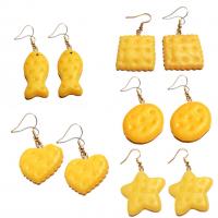 Hars Earring, Biscuit, verschillende stijlen voor de keuze & voor vrouw, khaki, Verkocht door pair