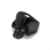 Titantium Steel finger ring, Titan Stål, Skull, plated, Unisex & olika storlek för val, fler färger för val, Säljs av PC