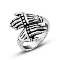 Titantium Cruach Finger Ring, Cruach Tíotáiniam, Hand, snasta, Inchoigeartaithe & unisex & méid éagsúla do rogha, dath bunaidh, Díolta De réir PC