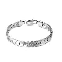 Titanium Staal Armband, gepolijst, verschillende grootte voor keus & voor de mens, oorspronkelijke kleur, Verkocht door PC