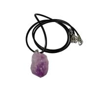 améthyste Pendentif, avec alliage de zinc, Irrégulière, violet, 10-30mm, Vendu par PC