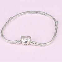 Zinklegering armbandkettingen, Zinc Alloy, met Messing, plated, voor vrouw, zilver, Verkocht door PC