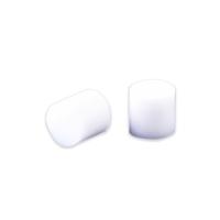 Silicone Plocóidí cluas, bán, 3x3mm, 1000ríomhairí pearsanta/Mála, Díolta De réir Mála