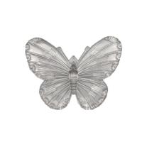 Pendentifs acryliques, Acrylique, papillon, moulage par injection, DIY, transparent, 32x42mm, Environ 200PC/sac, Vendu par sac