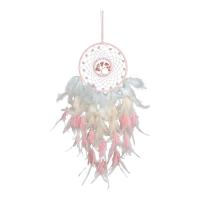 Mode Dreamcatcher, Veer, met koperdraad & Cherry Quartz & Plastic Pearl & Ijzer, antieke koperen kleur vergulde, voor vrouw, gemengde kleuren, Lengte 19.69 inch, Verkocht door PC