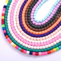 Abalorios de FIMO, Arcilla polimero, Bricolaje, más colores para la opción, 6mm, aproximado 63PCs/Sarta, Vendido para aproximado 15 Inch Sarta