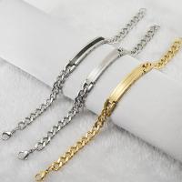 ステンレススチールジュエリーブレスレット, 304ステンレススチール, ファッションジュエリー & 女性用, 無色, 8*42mm,8mm, 長さ 約 7.87 インチ, 売り手 パソコン