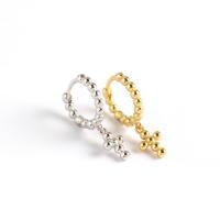 925 Sterling Silver Huggie Hoop Drop Earring plated for woman Sold By Pair