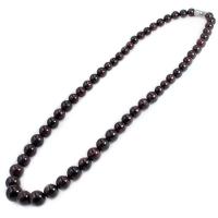 grenat collier, perles graduées & pour femme, rouge, 7-12mm, Longueur Environ 45 cm, Vendu par PC