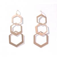 Sinc Alloy Earrings, jewelry faisin & do bhean, órga, 90x35mm, Díolta De réir Péire