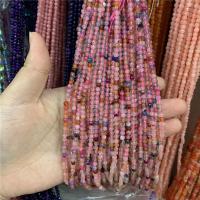 Gemstone smykker perler, Natursten, du kan DIY & facetteret, flere farver til valg, 3mm, Solgt Per Ca. 14.96 inch Strand