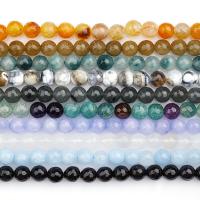 Agat perler, Agate, du kan DIY & facetteret, flere farver til valg, 8mm, Ca. 48pc'er/Strand, Solgt af Strand