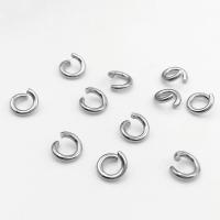 Stainless Steel Open ring, 304 rostfritt stål, DIY & olika storlek för val, ursprungliga färgen, Ca 5000PC/Bag, Säljs av Bag