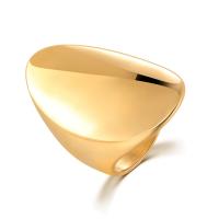 Stainless Steel Finger Ring 304 Stainless Steel ring shape gold color plated fashion jewelry & polished & for woman golden Sold By PC