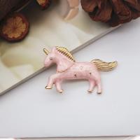 El esmalte Broche, aleación de zinc, Caballo, chapado en color dorado, unisexo & con diamantes de imitación, más colores para la opción, libre de níquel, plomo & cadmio, 60mm, 10PCs/Grupo, Vendido por Grupo