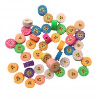 Polymer lerperler, Polymer Clay, Runde, du kan DIY, blandede farver, 2-15mm, 100pc'er/Bag, Solgt af Bag