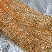 Coirníní Citrine Nádúrtha, DIY & méid éagsúla do rogha, 36.5-40cm, Díolta De réir Snáithe