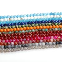 Grânulos de ágata, DIY & facetada, Mais cores pare escolha, 8mm, Aprox 48PCs/Strand, vendido por Strand