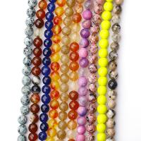 Gemstone šperky Korálky, Přírodní kámen, DIY & tváří, více barev na výběr, 8mm, Cca 48PC/Strand, Prodáno By Strand