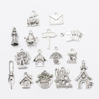 Zinc Alloy Pendants antique silver color plated DIY nickel lead & cadmium free Sold By Bag