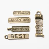 Zinc Alloy Pendants Rectangle antique bronze color plated DIY nickel lead & cadmium free Sold By Bag