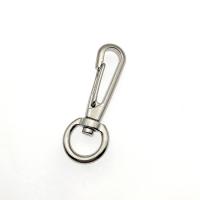 Sinc Alloy Mála Snap Buckle Hook, plátáilte, ilfheidhmeach & DIY, dath bunaidh, 54x18mm, Díolta De réir PC