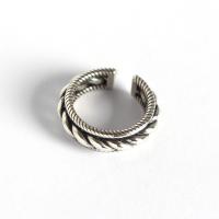 Sterling Silver smycken finger ring, 925 sterling silver, antik silver pläterad, Justerbar & för kvinna, 8x16.50mm, Säljs av PC